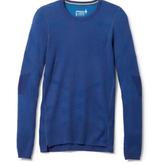 Smartwool Womens' XL Intraknit Thermal Merino Crew Base Layer Top Blue NWT - Picture 7 of 11